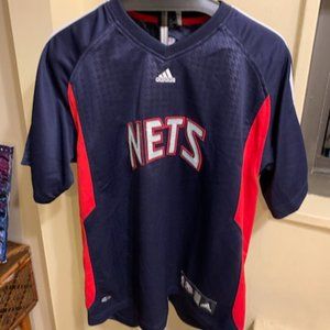 NBA New Jersey Nets Warm Up shirt with 1997-2012 logo